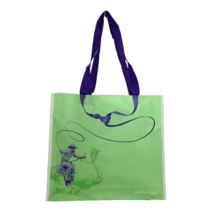 Non Woven Bag With Lamination Shopping Tote Bag With Pp Webbing