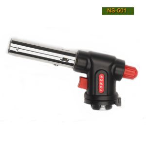 High Quality Camping BBQ Lighter Torch Piezoelectric Ignition Bayonet Connection Using Gas Cartridge NS-501