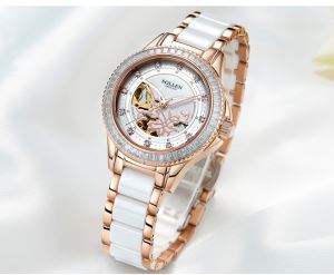 Ladies White Dial Business Watches