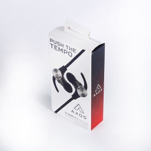 4C Printing White Paper Custom Logo Headphone Packaging Box for Phone Accessories