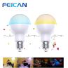 FEICAN DreamColor Home Automation WiFi LED Mood Light Bulb E26 RGBW Warm White with Memory Function ControlLEd by Smartphone Plastic 5W/7W/9W