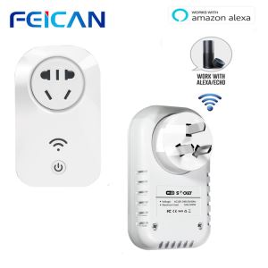 FEICAN Smart Home Charging Adapter Wireless Smart Switch WIFI Remote Controller Power Socket By Phone Work With Alexa