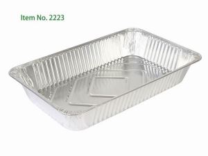 Steam Table Aluminium Foil Food Containers with Lids Takeaway Trays for Party Buffet Extra Deep