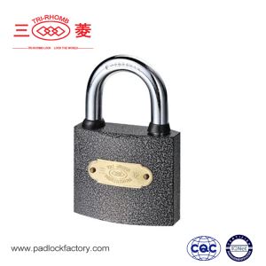 Tri-Rhomb Short Shackle PVC Painted Iron Padlock with Rubber Different Colors