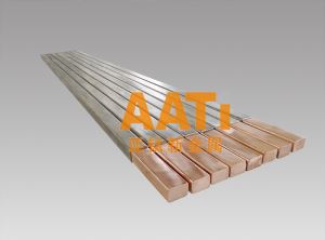 Ti Clad Copper Bars with Material Gr1/Gr2 and Copper T2 or TU2