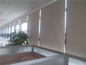 Alu. Window Roller Blind with Polyester Fabric Easy Pull Window Curtain Acrylic Fabric Available