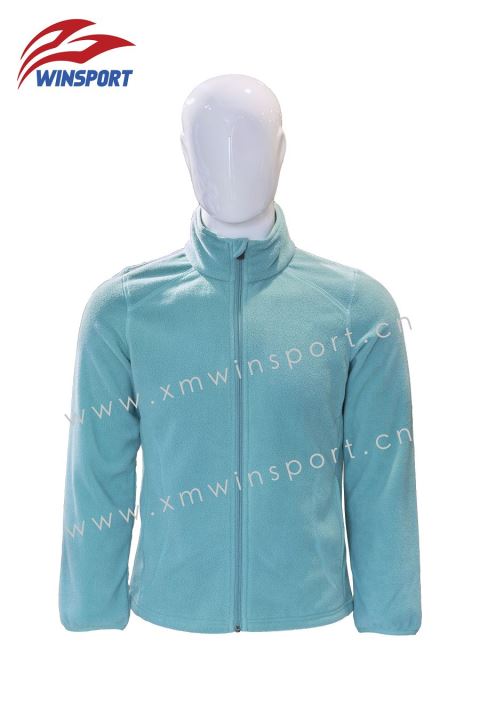 Ladies Full-zip Solid Fleece Jacket
