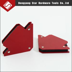 Heavy Duty 25LBS Arrow Shape Steel Magnetic Angle Welding Holder Red Painted