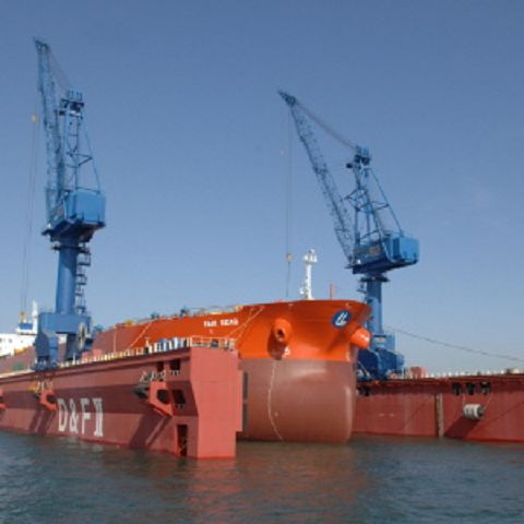 Floating Dry Dock Cranes