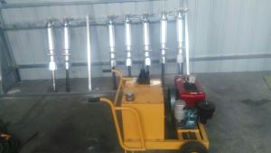 Hydraulic Concrete Splitter|two parts of the hydraulic pump station and splitter