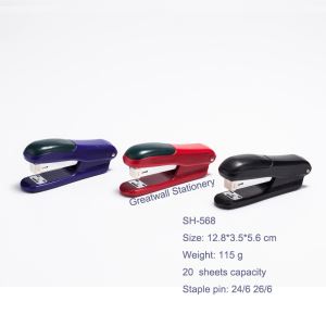 Normal Size Halfstrip Plastic Stapler,24/6 26/6