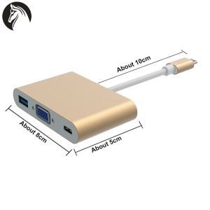 USB C to VGA Hub for Computer