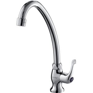 Deck Mounted Goose Neck Cold Kitchen Faucets