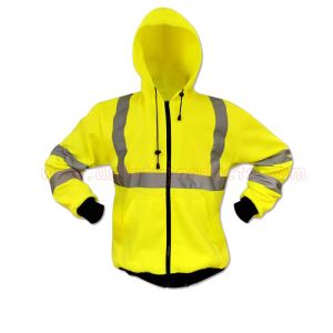 High Visibility Reflective Safety Sweatshirt with Elastic Knit