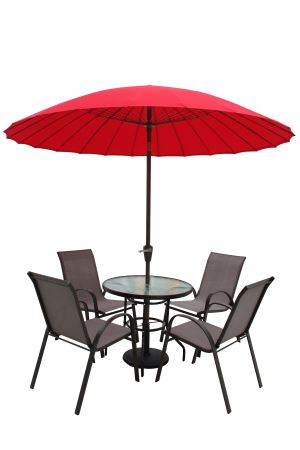 Outdoor Patio Umbrella 24 Fiberglass Ribs