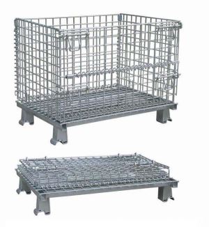 Foldable Collapsible Wire Mesh Container Logistic Equipment