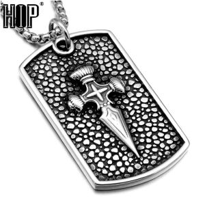 Dog Tag Cross Necklace