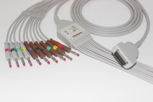 ECG Lead Cable with 10 Lead Wires