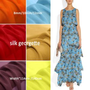 Dying Color in Silk Georgette