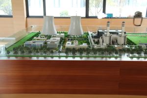 Panorama Physical Model of Power Plant Area