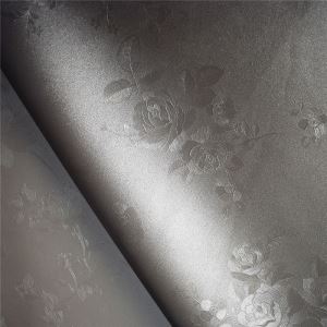 Brown Embossed Flower Decoration Leather