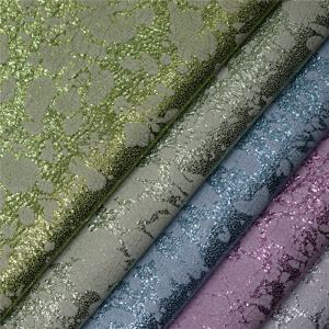 Foiled Lace Flower Shoe Fabric