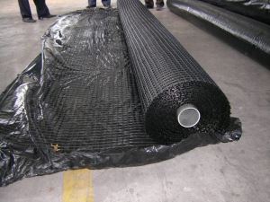 China Glass Fiber Woven Biaxial Geogrid