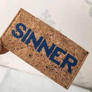 Custom Composite Leather Label with Printed Logo