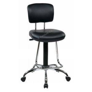 Vinyl Drafting Stool with Foot Rest