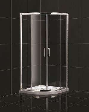Round Stand in Shower Enclosures Fully-framed Fix Panels Sector Shower Enclosure