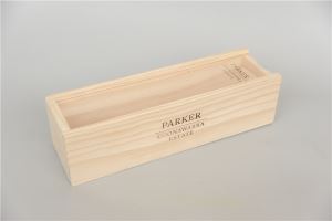 Wooden Wine Box with Slide Lid