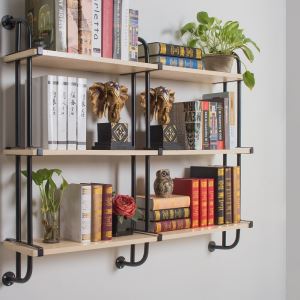 Home Storage Rack Book Shelf Racks Wall Mount