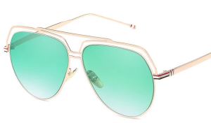 Products Wholesale Custom Logo Sun Glasses Unisex Metal Mirror Sunglasses