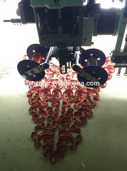 12 Heads Mixed Cording with Sequin Computer Embroidery Machine 400 450 500area