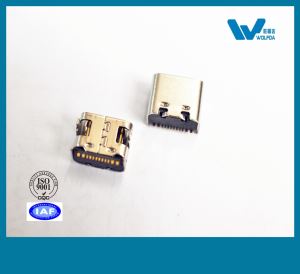 USB Female TYPE C SMT6.5mm Connector Single-rowed Plug