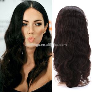 100% Virgin Brazilian Human Hair Glueless Cheap Full Lace Wig with Baby Hair