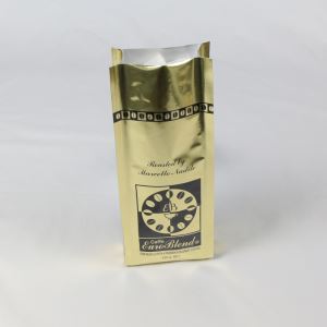 250g Three Side Sealing Custom Printing Aluminum Foil Coffee Bag
