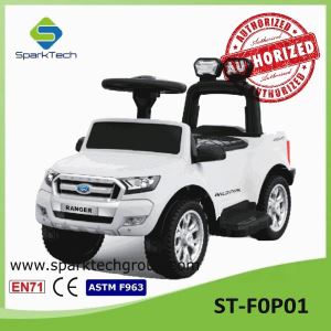 Newest Licensed Ford Ranger Foot To Floor Push Car Battery Motor 3 In 1 Kids Ride On Car