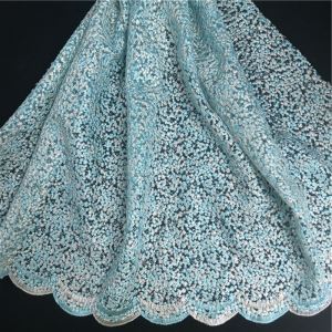 Fabric Dress Lace Mesh Embroidery Organza Lace Fabric