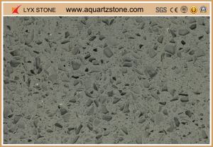 Grey Quartz Stone with Crytal sparkling recycle quartz selection