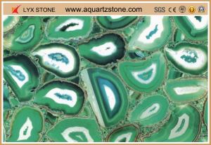 Green Color Gemstone green agate stone wall tiles