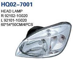 Rio 2005 Auto Lamp, Headlight, Tail Lamp, Back Lamp, Rear Lamp, Fog Lamp (92102-1G020, 92101-1G020, 92402-1Q210, 92401-1Q000, 92201-1G000, 92202-1G000)