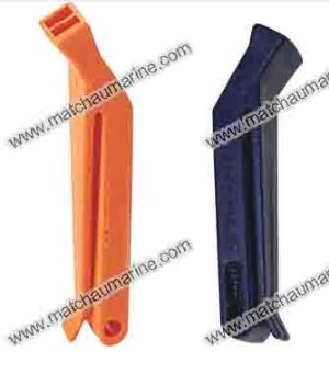 ISO Approved Plastic Orange Blue Whistle For Life Jacket
