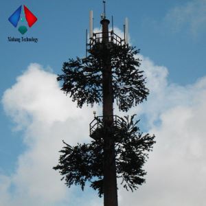 Hot-dip Galvanized Communication Steel Radio Camouflaged Tower