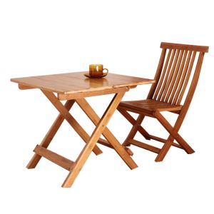 Bamboo Folding Table Set Portable Small Folding Outdoor Table With Bamboo