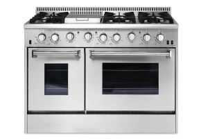 Stainless Steel 48 Inch 6 Buners Professional Gas Range with Oven
