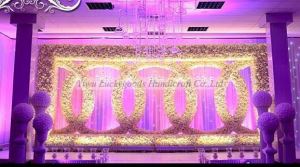 Artificial Flower Latest Design Rose Backdrop For Wedding