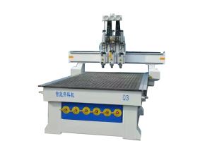 Q3 Multi-spindle Pneumatic Tool Changer Wood CNC Router Cutting Machine With 3 Spindle For Sale