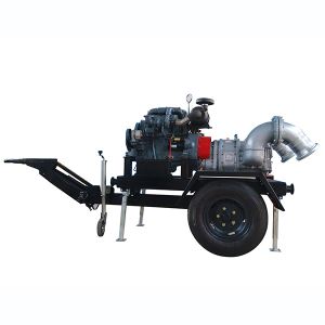 KDWY Model Trailer Type Diesel Water Lift Pump-Flood And Draining Waterlogging(3-wheel Trailer)