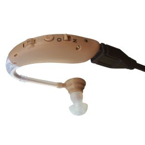New Developing USB Rechargeable Trimmer BTE Hearing Aid For The Moderate And Severe Hearing Loss